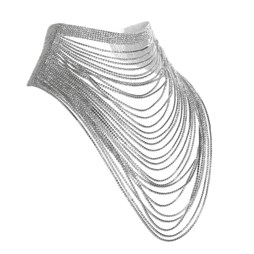 Multilayer Rhinestone Necklace